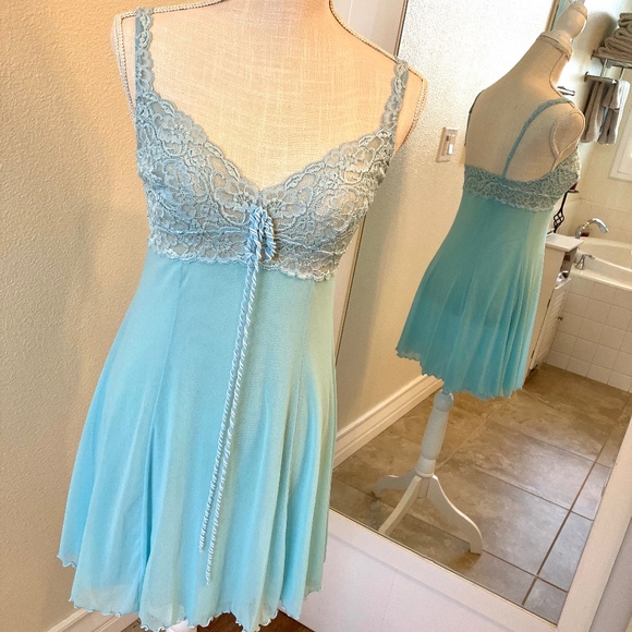 COSABELLA mesh and lace babydoll with adjustable straps, size Large - Picture 1 of 14